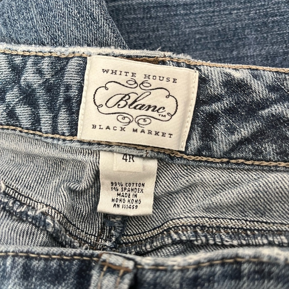 VINTAGE White House House Black Market Bootcut/Flare Jeans - Size 4R - Picture 4 of 6